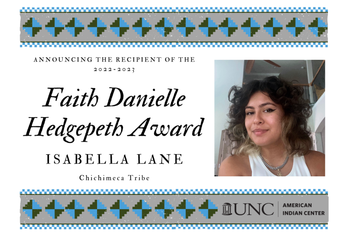 Isabella Lane Named 2022-2023 Faith Danielle Hedgepeth Award Recipient